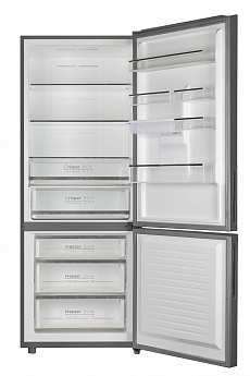 картинка Холодильник Maunfeld MFF1857NFSB двухкамерный черный 